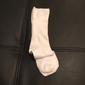 NWOT White crew high socks